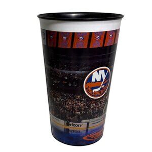 New York Islanders Beverage Cup Plastic Souvenir UBS Arena Coca Cola